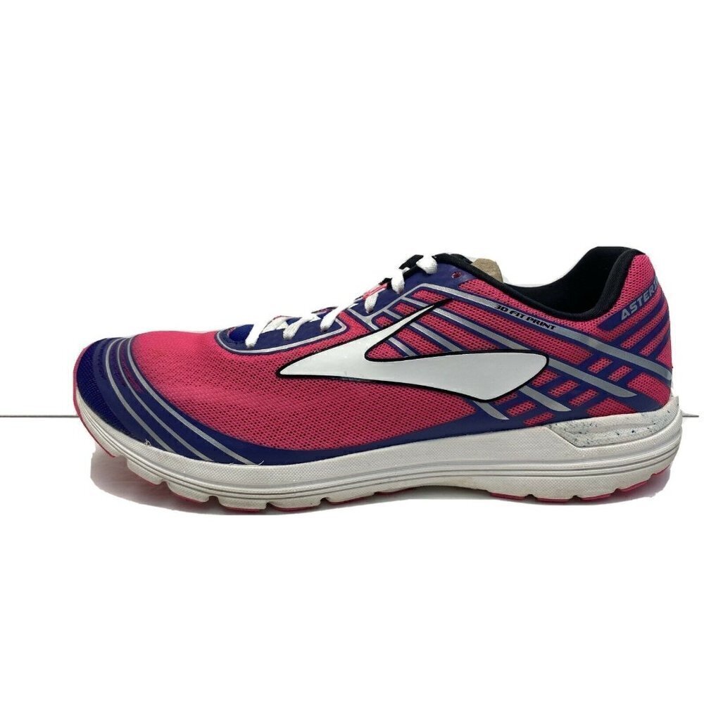 Brooks Asteria Women's Purple Pink 3D Fit Print Running Shoes 1202211B650 Sz 10